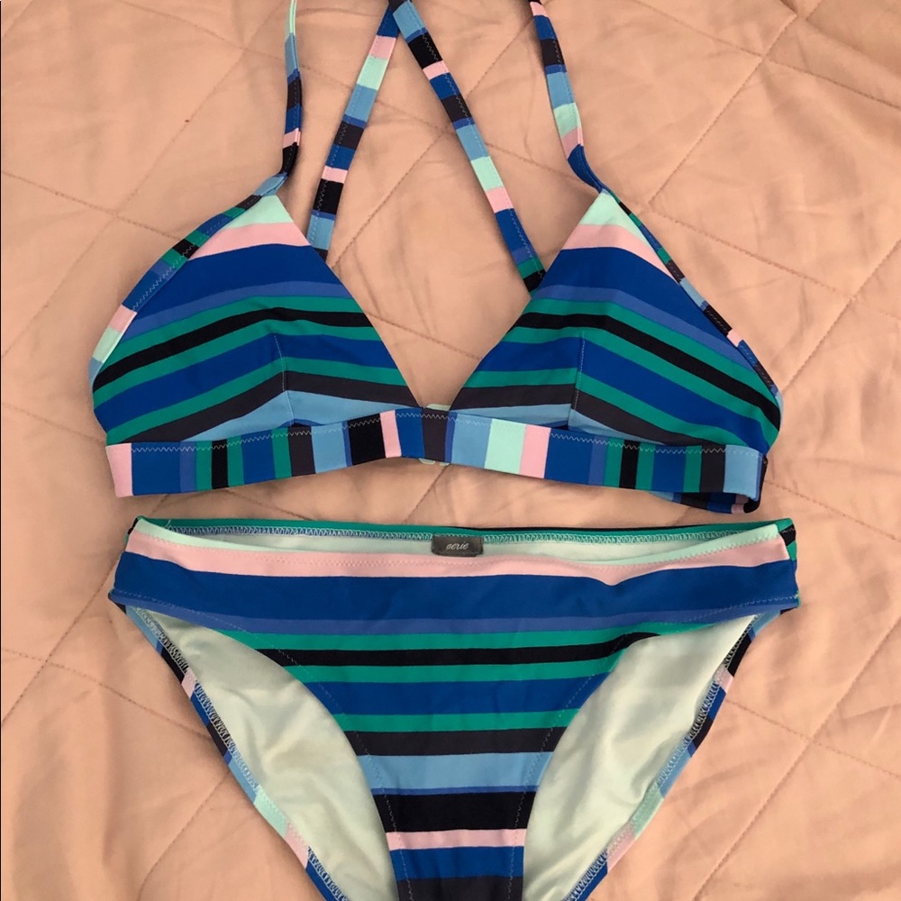 Striped Bikini Set